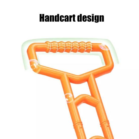 Bubble Machine Children Toy with Music Light Hand Pushed Weed Machine Shape Bubble Car Toy Outdoor Play Bubble Car for Kids