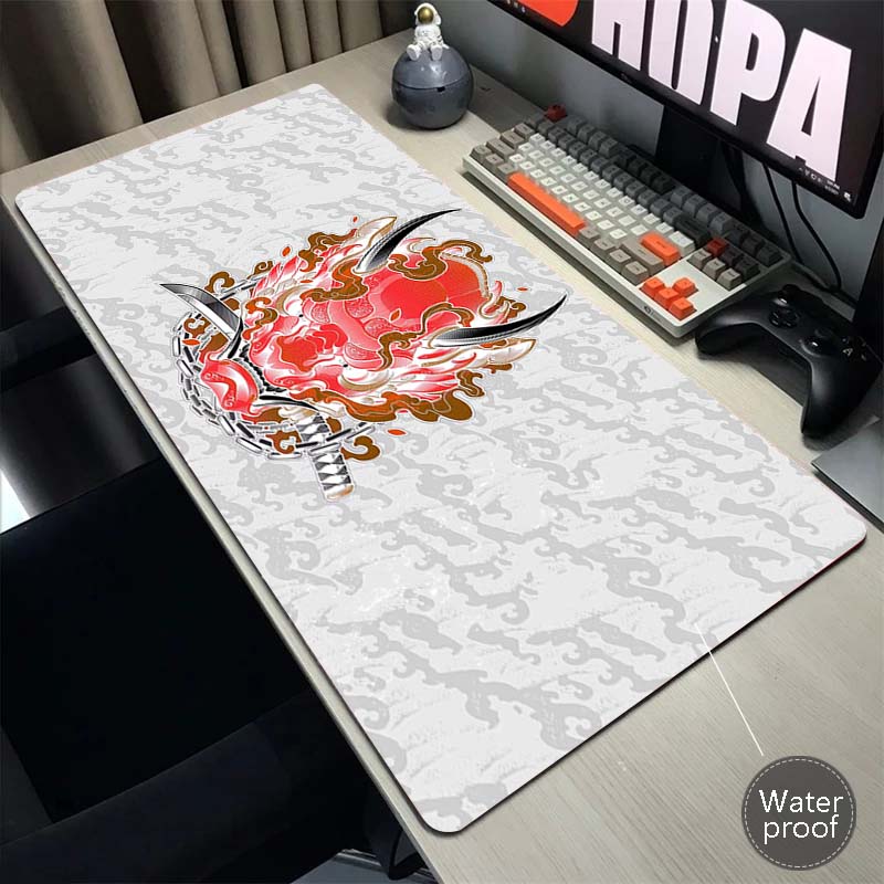 Gaming Esports Mouse Pad Universal Desktop And Laptop Computer Anime ONI Girl Black Office Rubber Anti Slip Pad