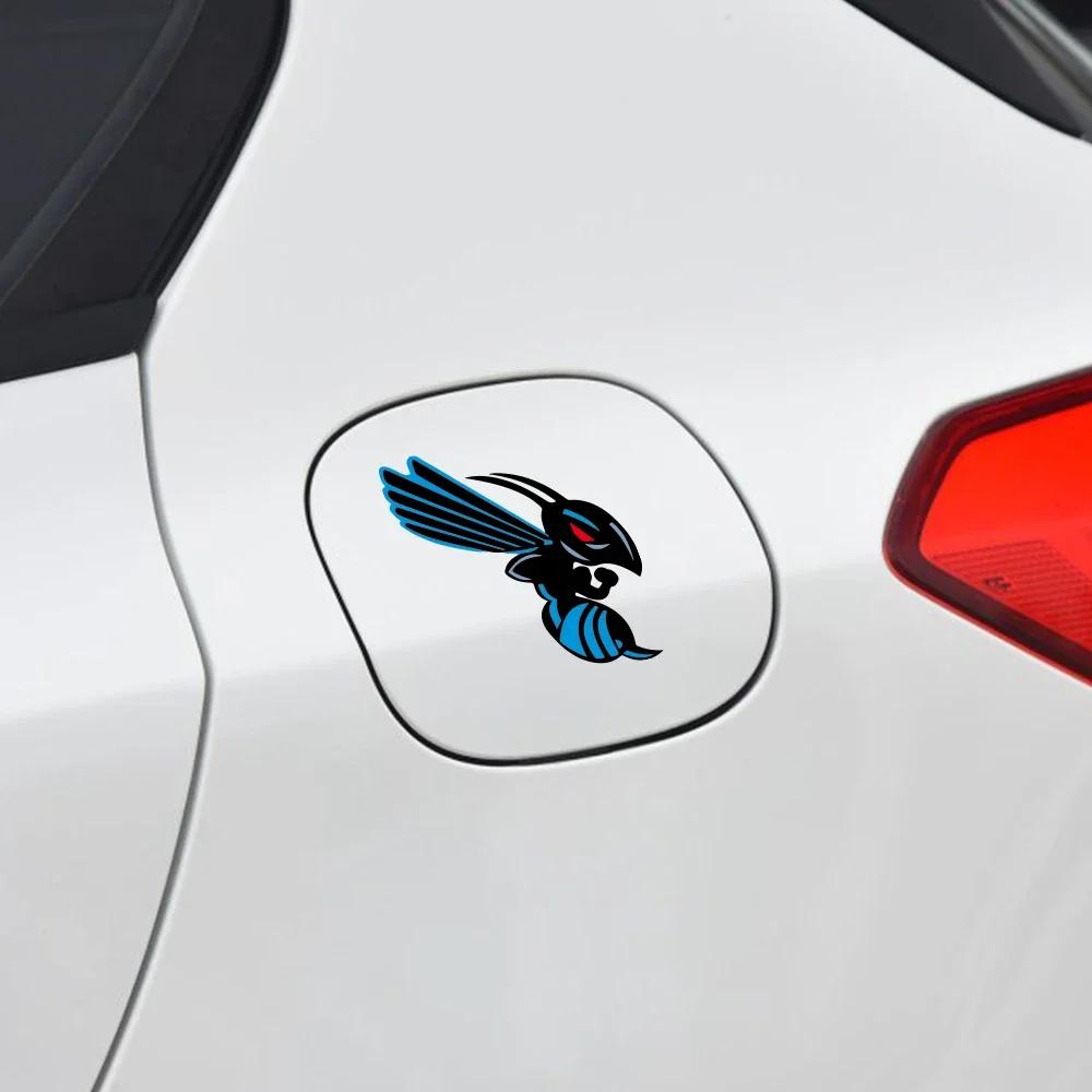 2PCS Creative Hornet Wasp Motorcycle Sticker Waterproof Car Truck Helmet Window Decor Vinyl Decals Accessories For Honda Bees