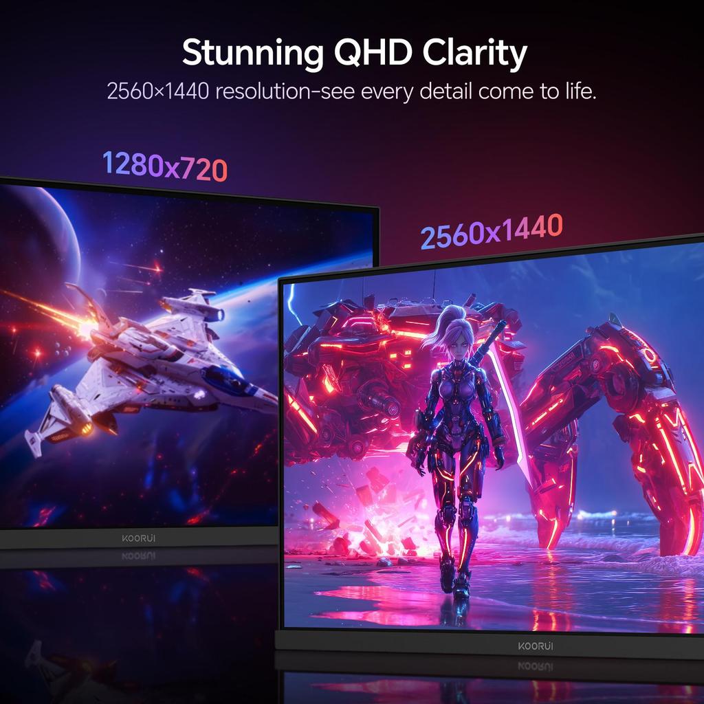 Monitor da Gioco KOORUI G2721E da 27 Pollici - Monitor PC IPS Veloce da 320Hz - 1ms - HDR400 - 98% DCI-P3 - HDMI 2.1 e DisplayPort 1.4