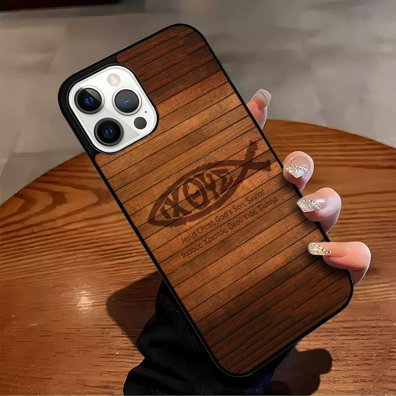 

Fish Symbol Jesus Christ Christian Phone Case For iPhone 17 Air 16 15 14 13 12 11 Pro Max Max Plus Bumper Case Cover iPhone 15pro