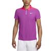 Court Slam Dri-FIT ADV Tennis Moisture-Wicking Slim Fit Polo Shirt Men Polo Shirts Hot-Purple Purple Mystic-Rose FQ2015-518