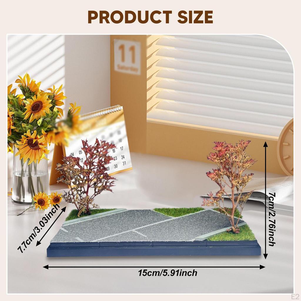 1/64 Model Car Display Case, Miniature Scene Ornament, Micro Landscape Decor, Toy Storage