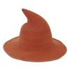 Halloween Witch Hat Elastic Material Unisex Solid Color Sun Foldable Carnival Masquerade Cosplay Performance Wizard H