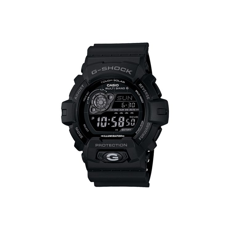 Casio Men's Black Youth Fashion Classic Solar Movet Resin Strap Watch Watches Gw-8900A-1