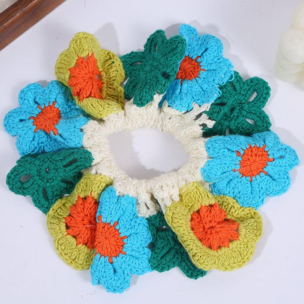 

Flores Knitted Hair Rope Elastic Sweet Hair Tie Fashion Ponytail Hair Band Party Style 5