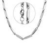 Pure Stainless Steel Rice Chain 50.8 Cm European Trending Style Necklace for Men Boy Gift for Husband Fathers Day Wedding Birthday Gift