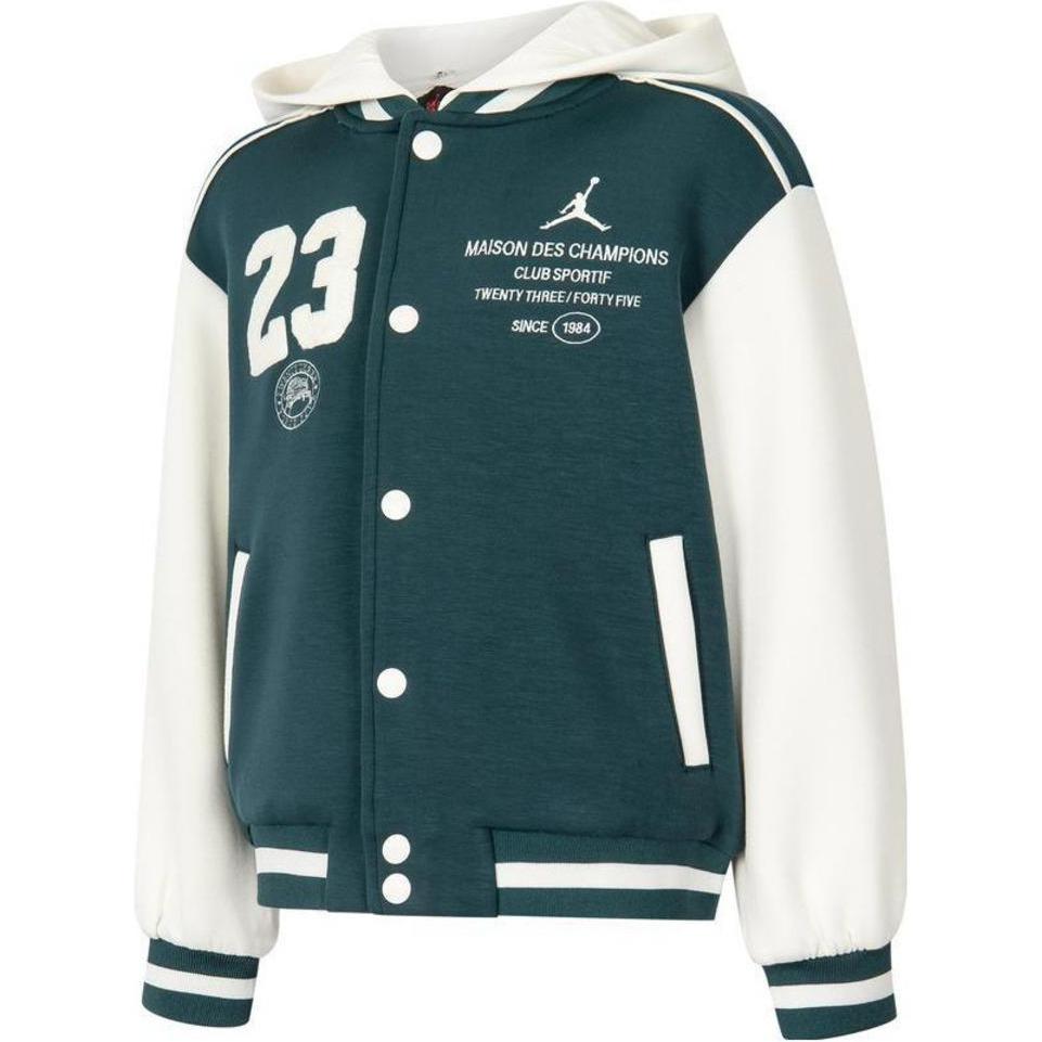 Jordan Jacket Casual Versatile Knitted Hoodie Kids Jackets Green HQ7160-366