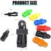 Tarpaulin Clips, Camping Accessories for Tent,20 Pcs Adjustable Heavy Duty Lock Grip for Tarp & Shade Cloth Color, Windproof Shade Cloth Plastic