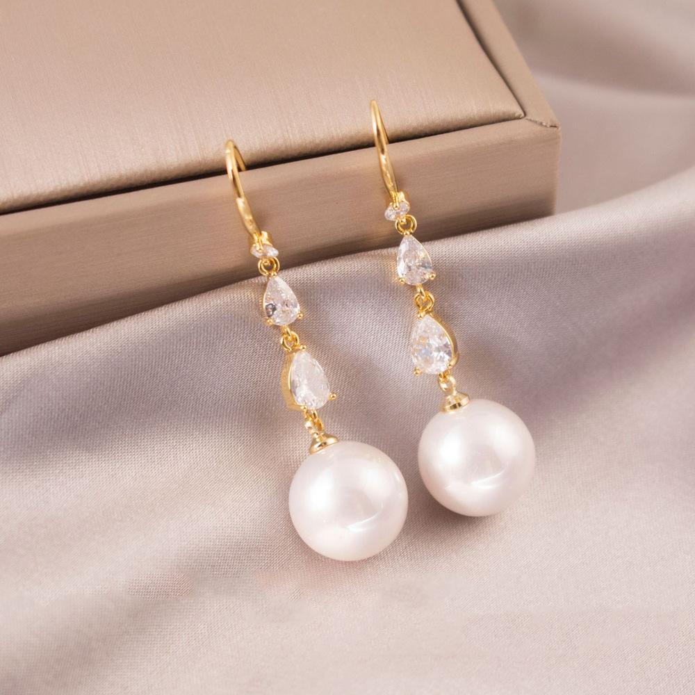 

Серьги-пусеты с микро-сеткой, в виде цветка и жемчуга, Французская элегантность, Повседневные серьги, Легкая роскошь, Высококлассные серьги, Женские