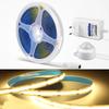 Super jasné COB LED páskové světlo Chytrý PIR pohybový senzor 220V 110V až 12V DC Flexibilní lampová páska pro dekoraci kuchyňského šatníku