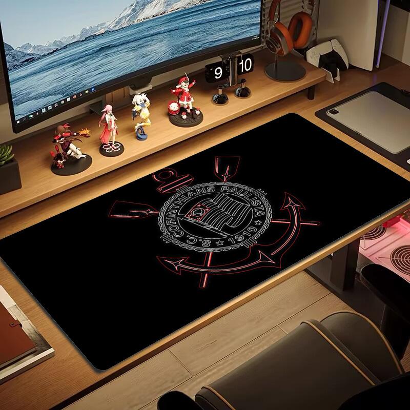 SC Corinthians Paulista Print Cushion Non-slip Laptop Tablet Big Mousepad XXL Mat Mini PC Playmat With Lock Edge