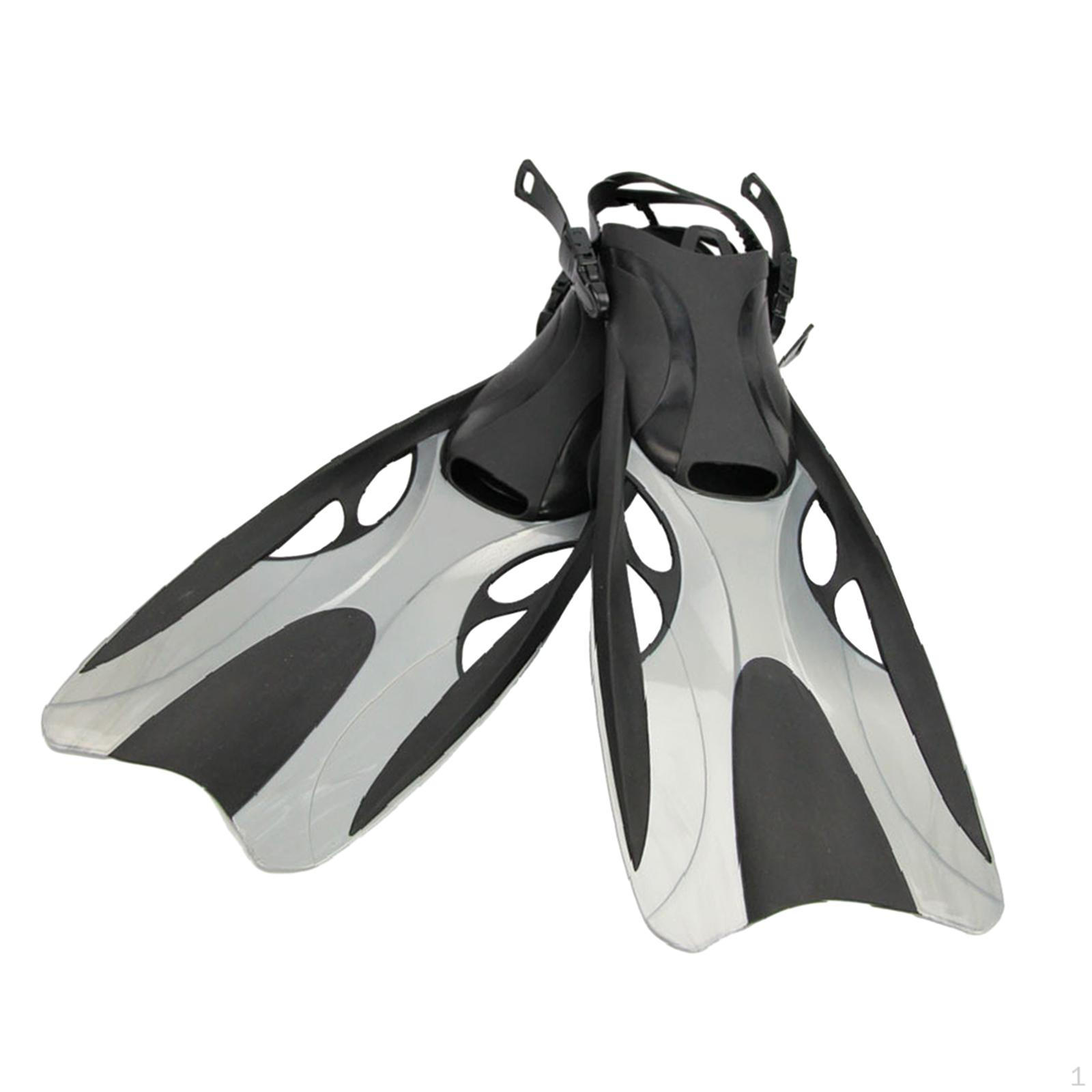 

Ласты для дайвинга, прочные силиконовые легкие ласты для плавания, трубка для начинающих мужчин Gray M