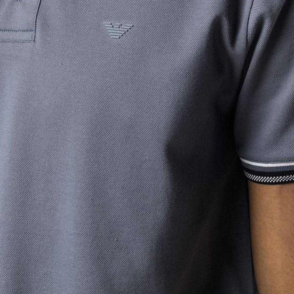 Emporio Armani Solid Color Loose Fit Casual Polo Shirt Men tops 3K1FL8-1JTKZ-0668