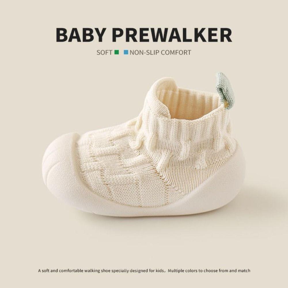 Soft Rubber Sole Infant Walking Shoe Elastic Baby Walking Shoes New Toddler Shoes  Indoor Use