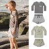 2025 Kids' Sun-Protective Long-Sleeve Swimsuit Set - Baby Boy Two-Piece Beachwear.