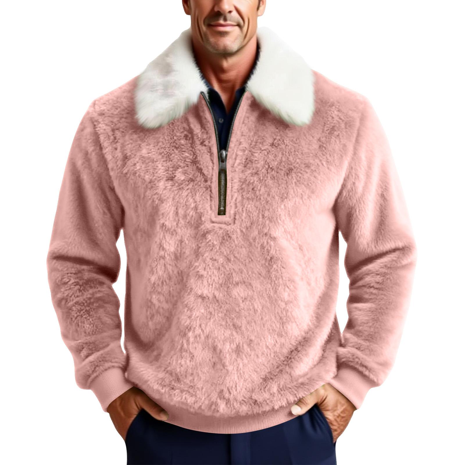 

Мужской винтажный рождественский свитшот с круглым вырезом M розовый