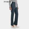 PORTS Women's Wool Blend Straight-Leg Pants