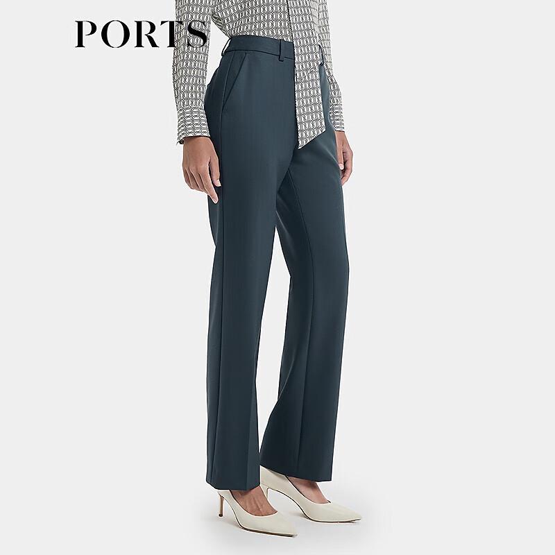 PORTS Women's Wool Blend Straight-Leg Pants
