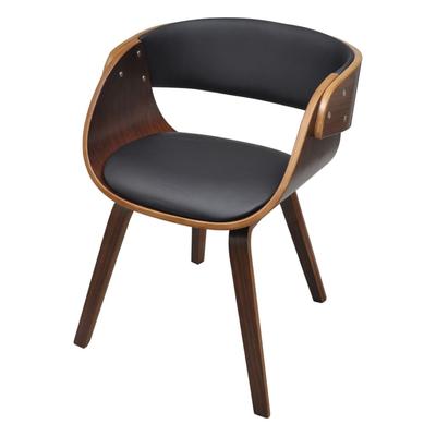 Vidaxl Dining Chair, Bentwood and Faux Leather