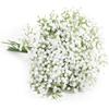 5/10/20 Piezas Flores de Paniculata Artificiales Tacto Real Gypsophila Adecuadas para Boda Novia Compromiso Adorno para el Hogar Decoración de Habitación