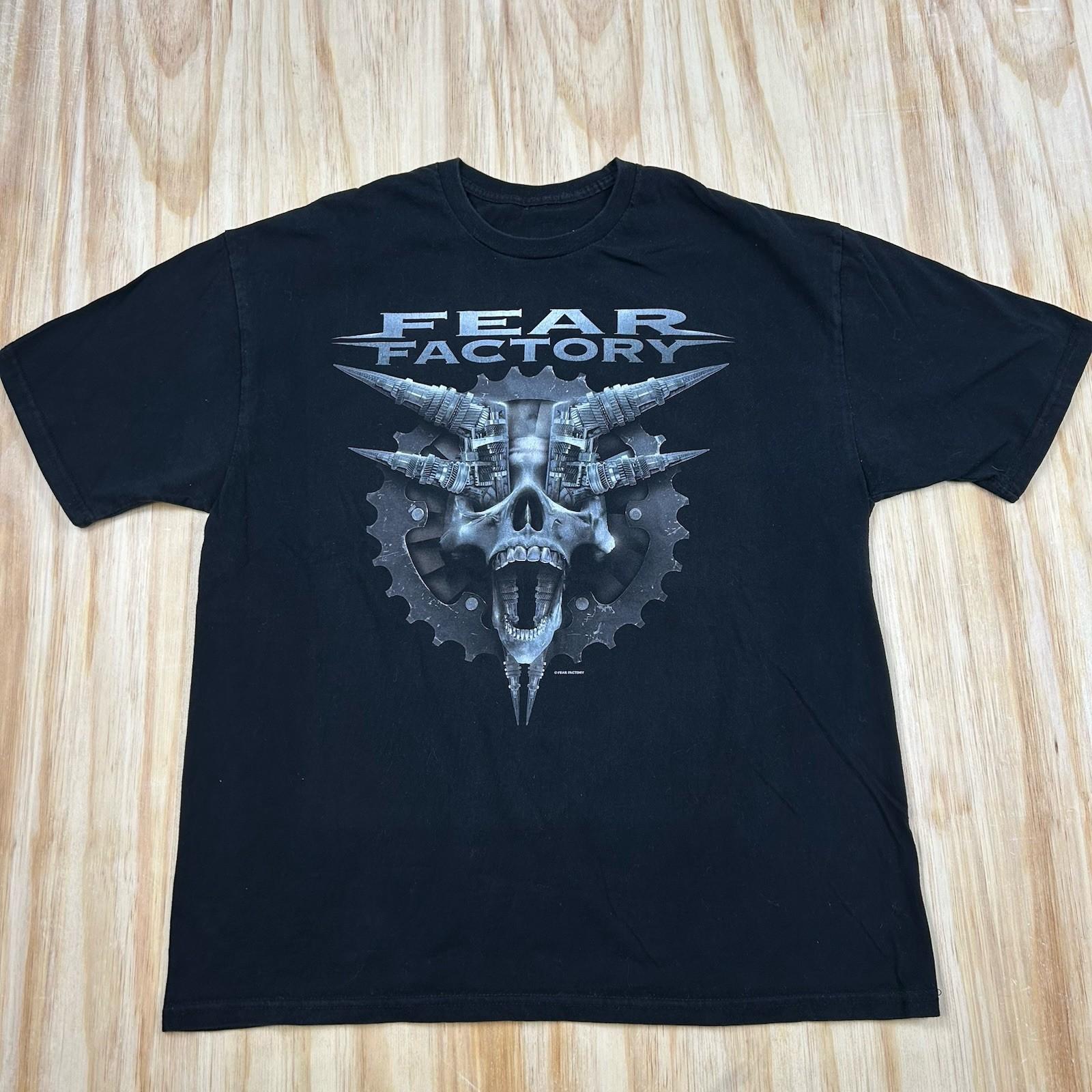 Fear Factory Legacy Black T Shirt Double Sided Size XL Band Music Rock Metal Unisex T-Shirt XL