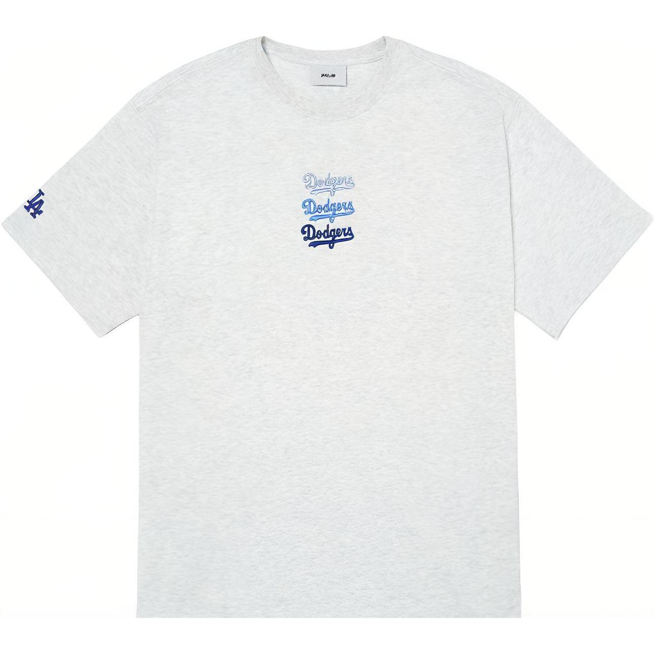 MLB Los Angeles Dodgers T Shirts Unisex Gray Crew Neck Moderate Straight Fit 3ATS04023-07MGL S