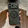 Leather Dear Head Case For For Iphone 17 16 15 14 13 12 11 Pro Max ProMax 17Pro For Iphone17 16Pro Wireless Charge Covers