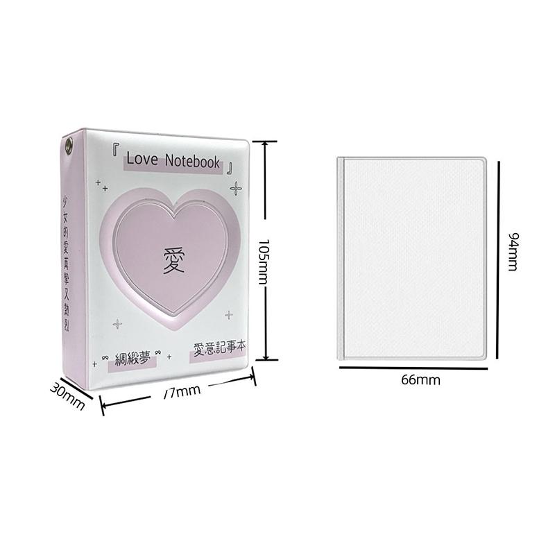 Lista Sympatii Zdjęcie Mały Portfelik na Karty Mini Album 3-3.5 Album Celebryty Książka na Karty Odpowiedni Do Przechowywania Małych Kart Celebrytów Anime