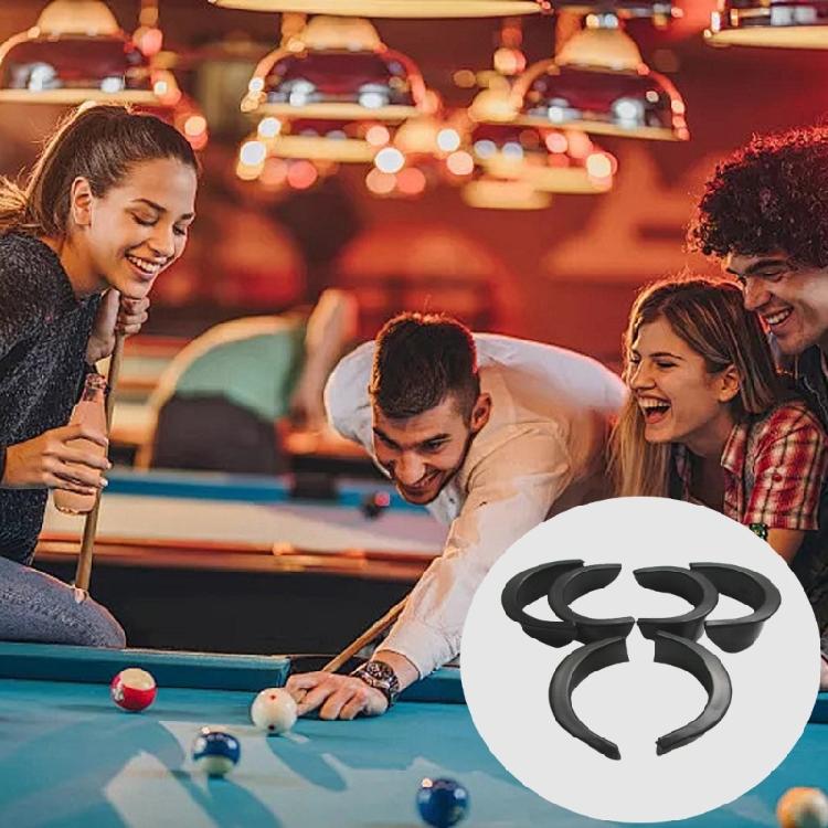Billiard Hole Liner, 6 Pack Pool Table Pocket Liner Plastic Pool Table Hole Liner Replacements for Pool Table Billiard