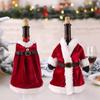 Copri bottiglia di vino di Capodanno Decorazioni di buon Natale per la casa Regalo di decorazioni per la tavola di Natale