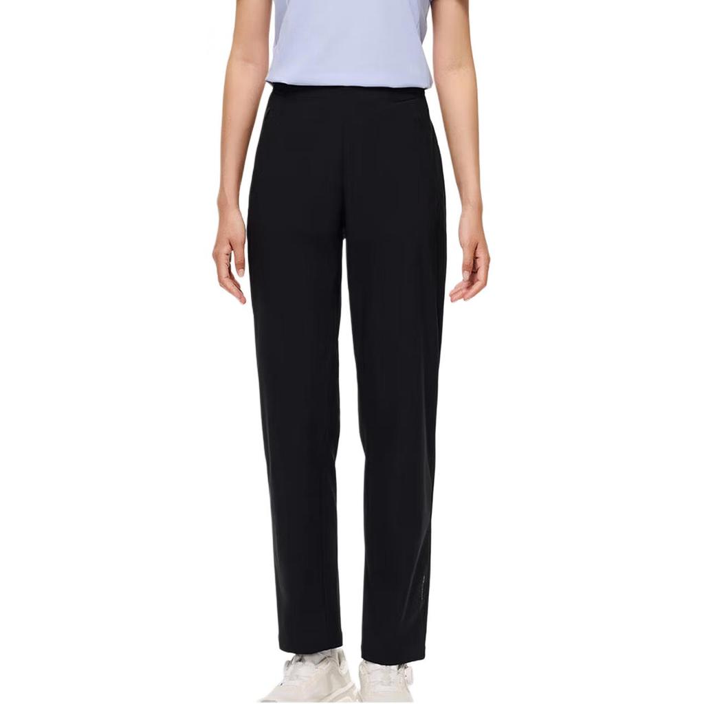 Anta Casual Simple Solid Color Straight Leg Lace Up Comfortable Versatile Knitted Sports Pants Women Bottoms 162530301-3