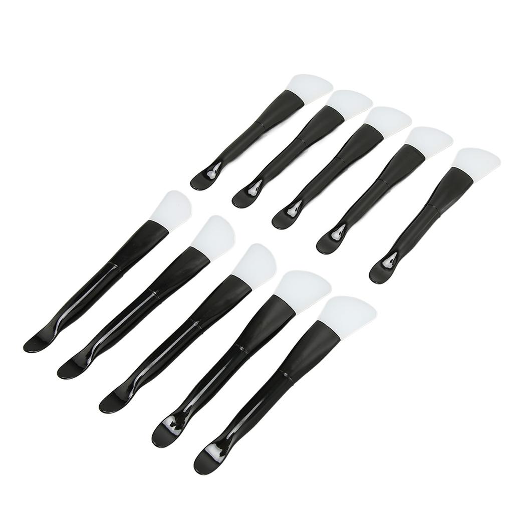 10pcs Silicone Facial Mask Brush Professional Home Beauty Salon Double Ended Mud Mask Applicator