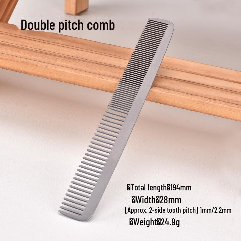 Pure Titanium Alloy Portable Massage Comb for Girls - Salon-Quality Hairdressing Tool