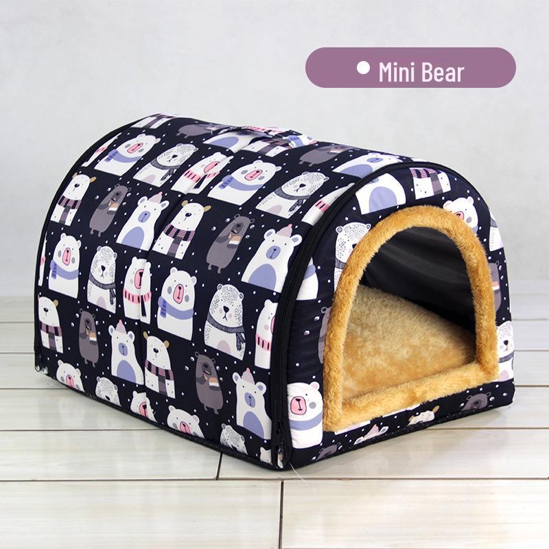 Starry Sky Pet House: All-Season Dog & Cat Bed with Mat S for under 5 pounds