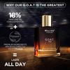 Bella Vita Luxury G.O.A.T Eau de Parfum Parfum pour Homme avec Bergamote, Lavande et Patchouli|Woody & Oriental Long Lasting EDP Fragrance Scent, 100 Ml