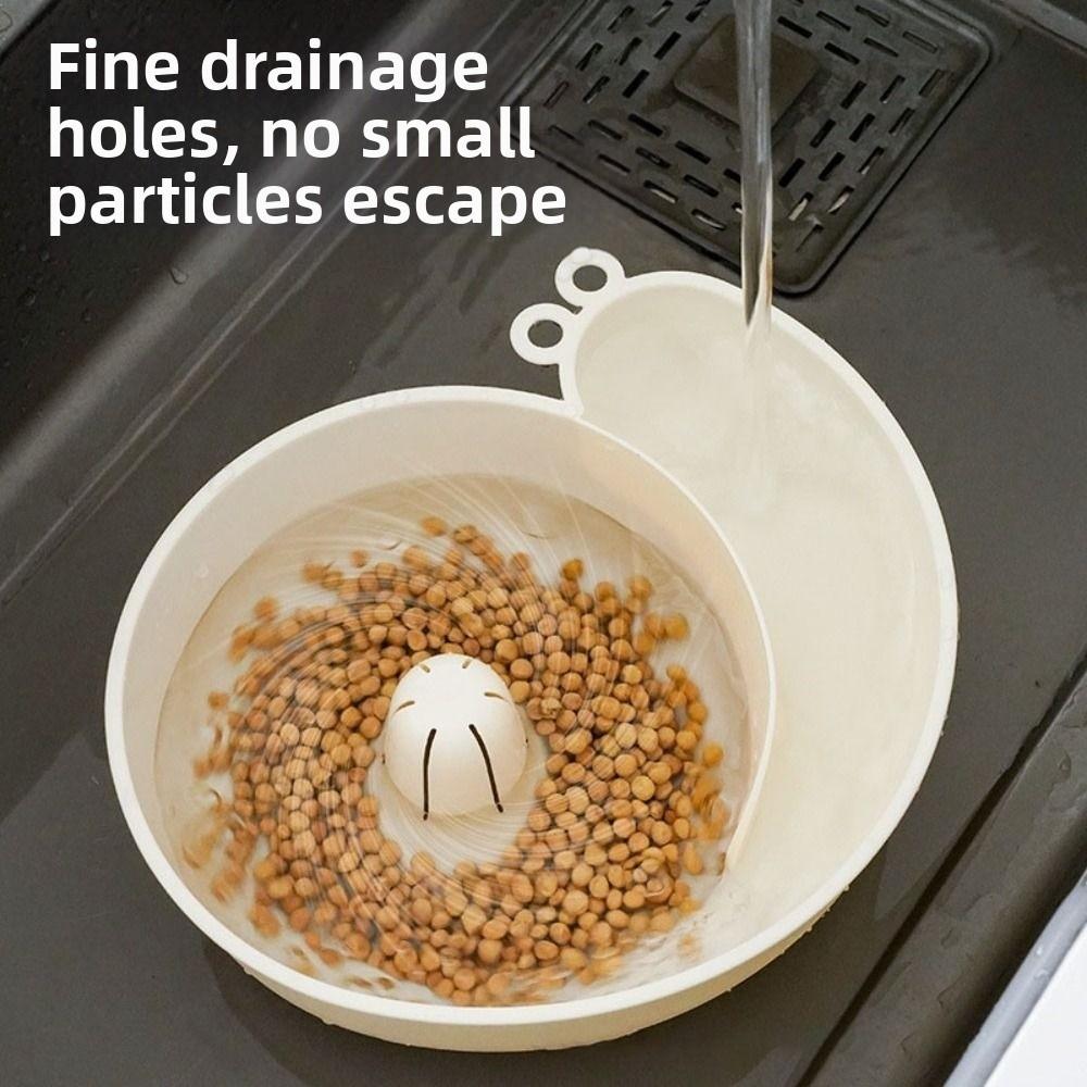 Snail Shape Vegetable Washer Portable Fruit Washing Basket New Drainer