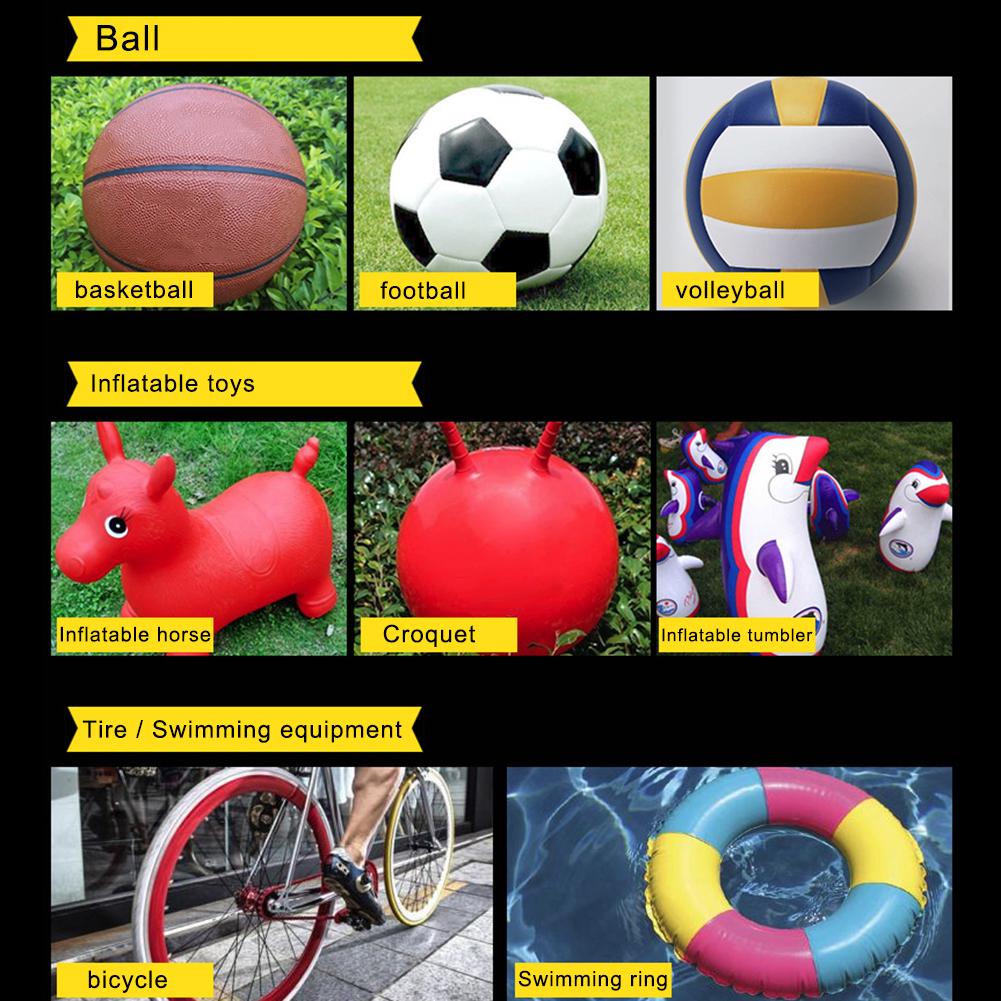 Eco-Friendly Plastic Ball Inflator - Durable Lightweight Compact Design, Easy To Operate, Portable for Inflating Basketball Foot