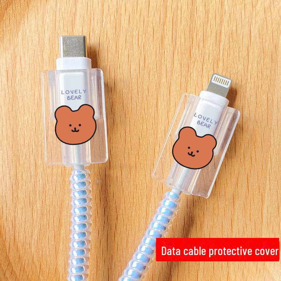 Capa Protetora para Carregador de 20W para Apple 14 Plus, Compatível com 13/12/11 Pro Max, com Organizador de Cabo de Dados