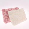 Plush Cute Love Makeup Bag Portable Skincare Product Lipstick Storage Bag Hand-Held Inner Bag Korean Brush Pencil Cases