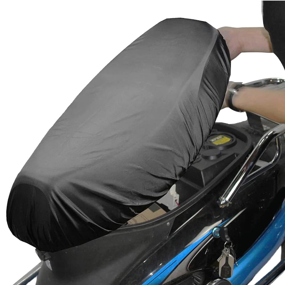 Motorcycle Seat Cover Waterproof Sunscreen Dust UV Protector Cushion Elastic PU Leather Motorbike Seat Full Cover Accessories