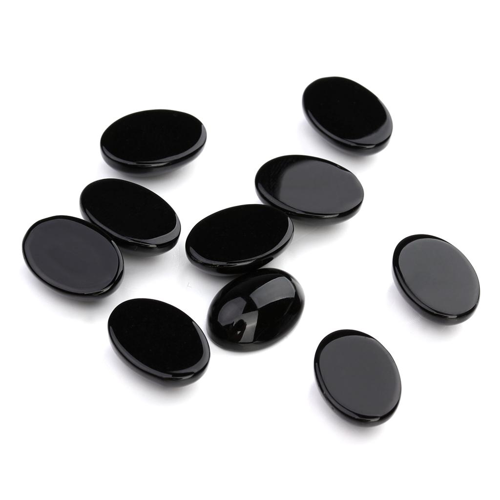 5/10 Pièces/Paquet Cabochon Pierre Naturelle Agate Ovale Lapis Œil de Tigre Perles Libres Dos Plat Cabochon Camée Entretoises Pour la Fabrication de Bijoux
