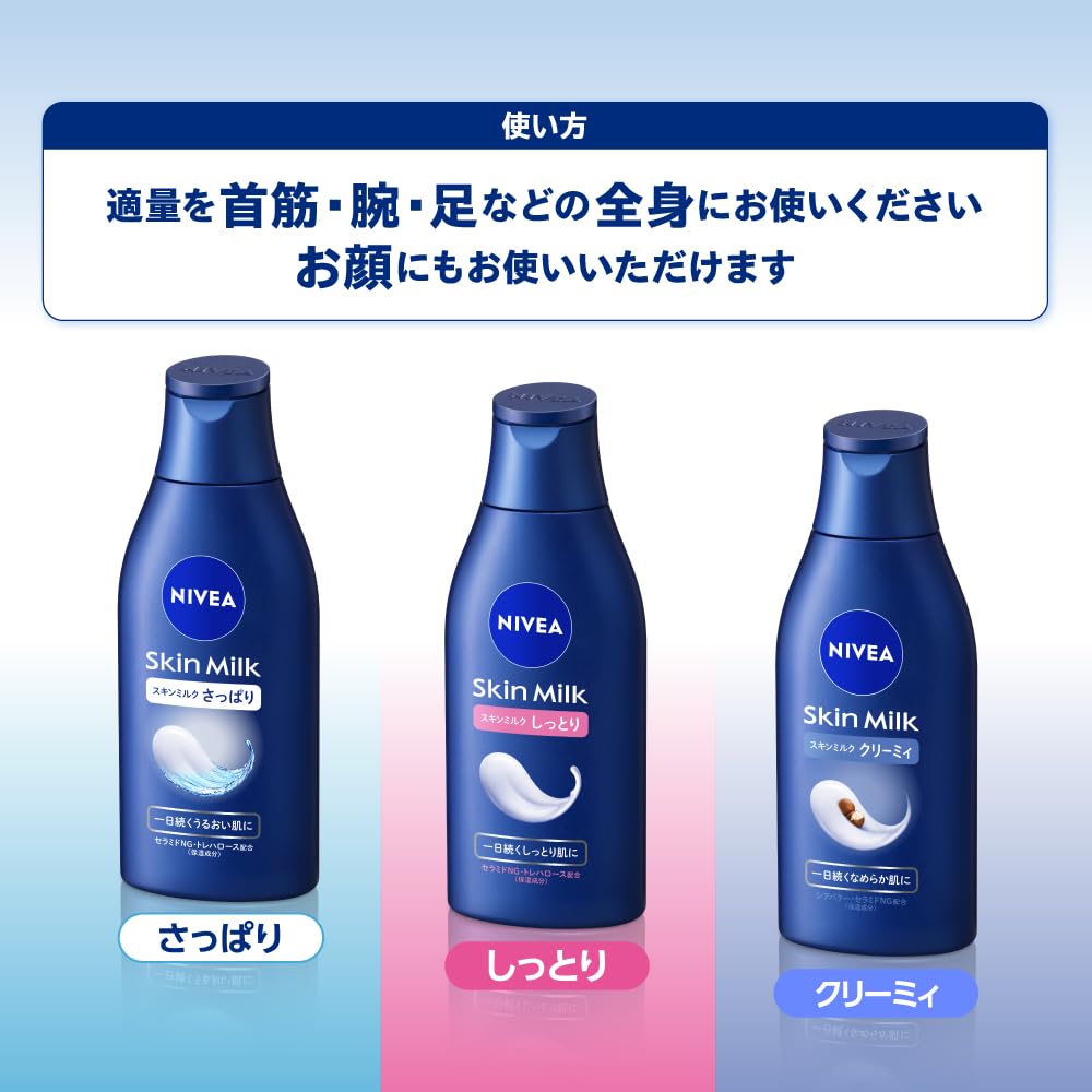 Nivea Skin Milk Moisturizing Pump Refill 290g Highly Moisturizing Body Cream Body Milk