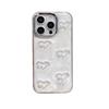 Pearl Water Diamond Bear Phone Case for Apple 17promax Love for IPhone15 Drip Glue Glitter Pink Women's New Style