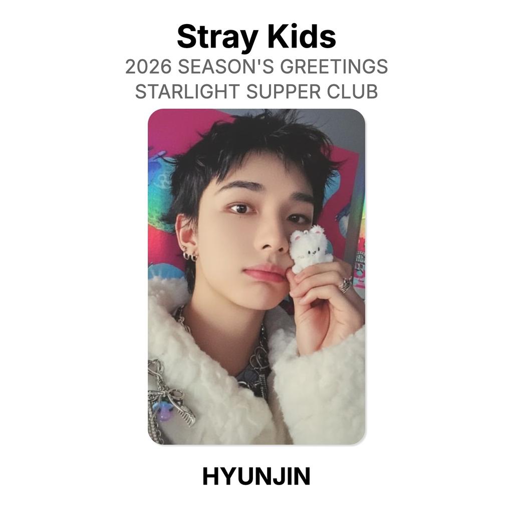 Stray Kids 2026 SEASON'S GREETINGS STARLIGHT SUPPER CLUB Official Photocard