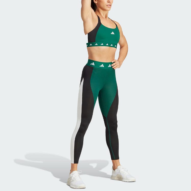 Adidas COLORBLOCK Sports Underwear Women's Forest Green Moderate IK6156