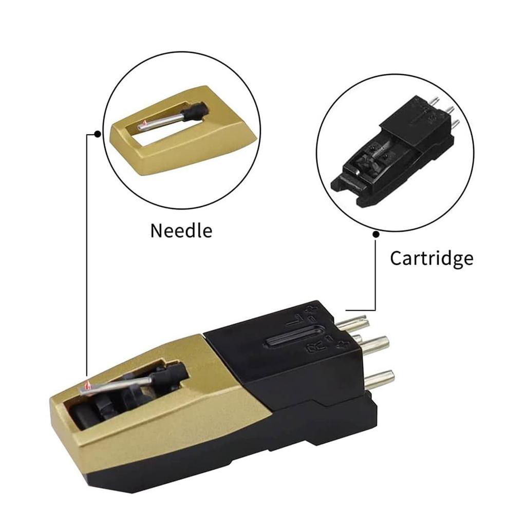 High Fidelity Phonograph Cartridge Kit Record Player Needle Set with Diamond Tip for Enhanced Sound Quality Accessories