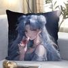 Cushion Pillow, Cute Water Ice Moon Hare Animation Peripheral Bed Sofa Decorative Pillow