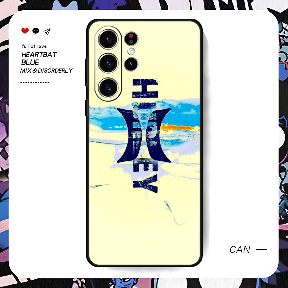 Hot Brand Hurley Phone Case For Samsung Galaxy S26 S25 S24 S23 S22 S21 S20 Plus Ultra Limited Soft Black