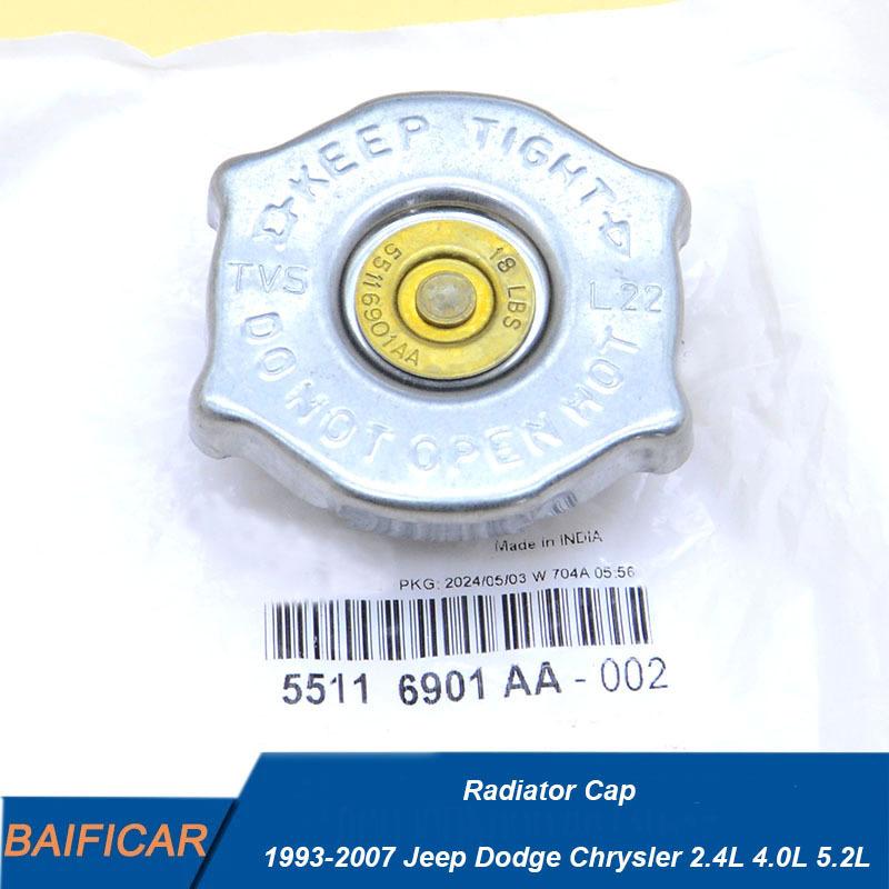 Baificar Brand New  1PCS Radiator Cap 55116901AA 55116897AA For 1993-2007 Jeep Dodge Chrysler 2.4L 4.0L 5.2L Genuine